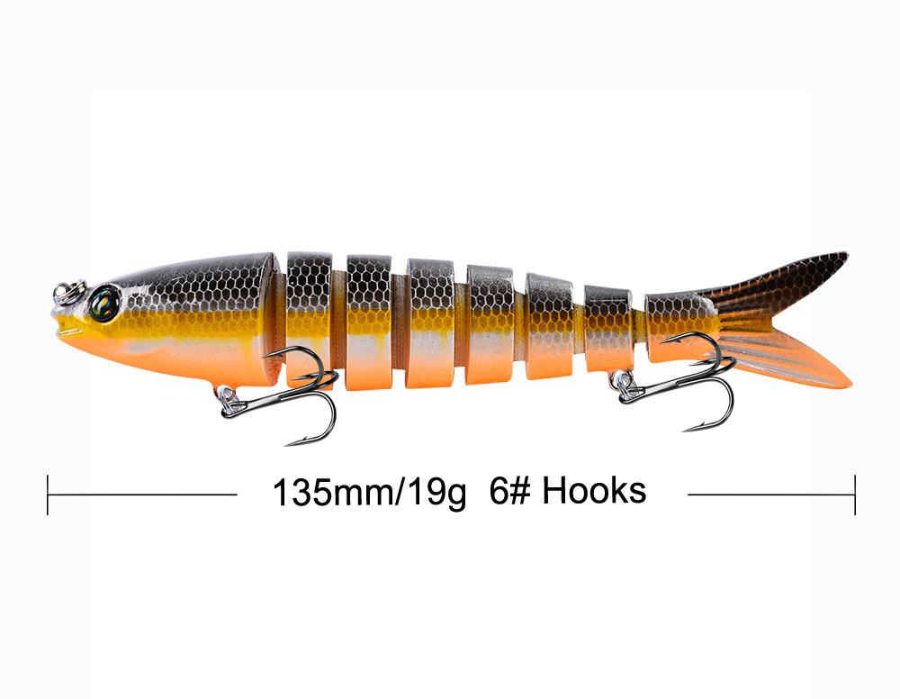 Valkyrie 3 Adet 8 Eklemli 3D Oynak Rapala Sahte Balık Yem Seti Tatlı ve Tuzlu Su Uyumlu Wobblers Swimbait Valkyrie 3 Adet 8 Eklemli 3D Oynak Rapala Sahte Balık Yem Seti Tatlı ve Tuzlu Su Uyumlu Wobblers Swimbait