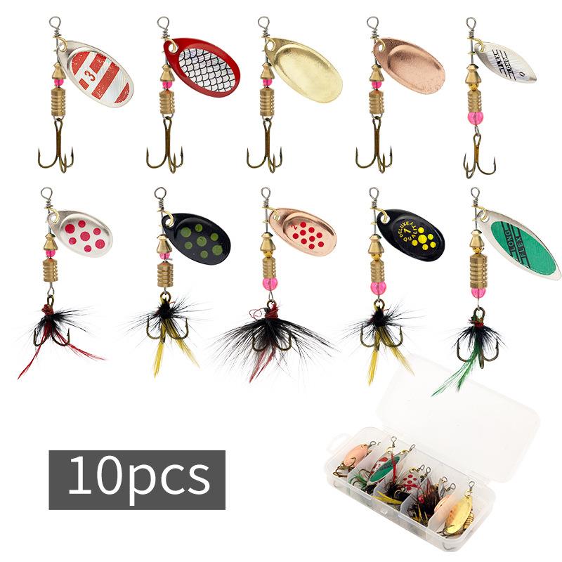 Valkyrie 10 Adet Kutulu Fly Spinner Bait Yem Zoka Seti Döner Tip Tatlı Tuzlu Sinek Olta Valkyrie 10 Adet Kutulu Fly Spinner Bait Yem Zoka Seti Döner Tip Tatlı Tuzlu Sinek Olta