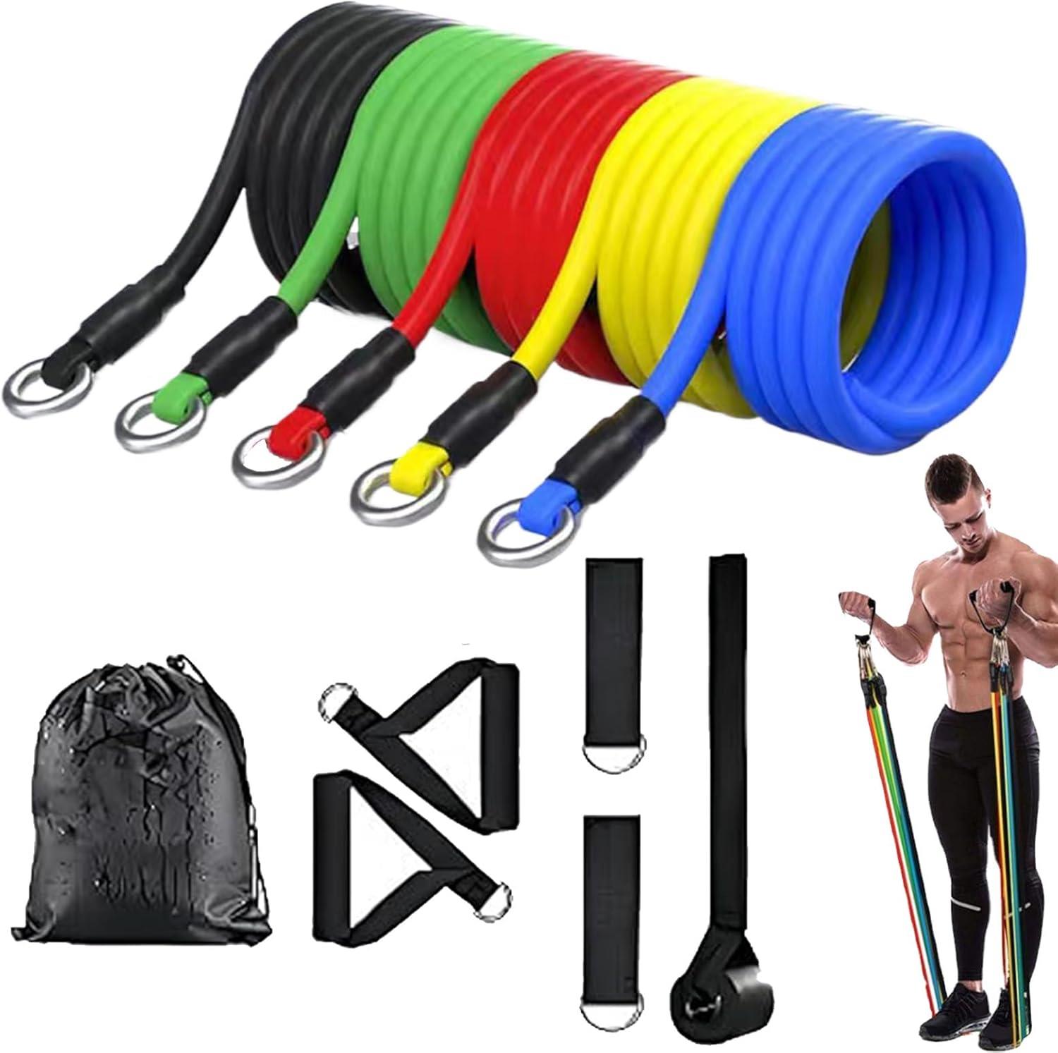 Valkyrie 11 Parça Latex Direnç Lastiği Seti Yoga Pilates Fitness Egzersiz Direnç Bandı Valkyrie 11 Parça Latex Direnç Lastiği Seti Yoga Pilates Fitness Egzersiz Direnç Bandı