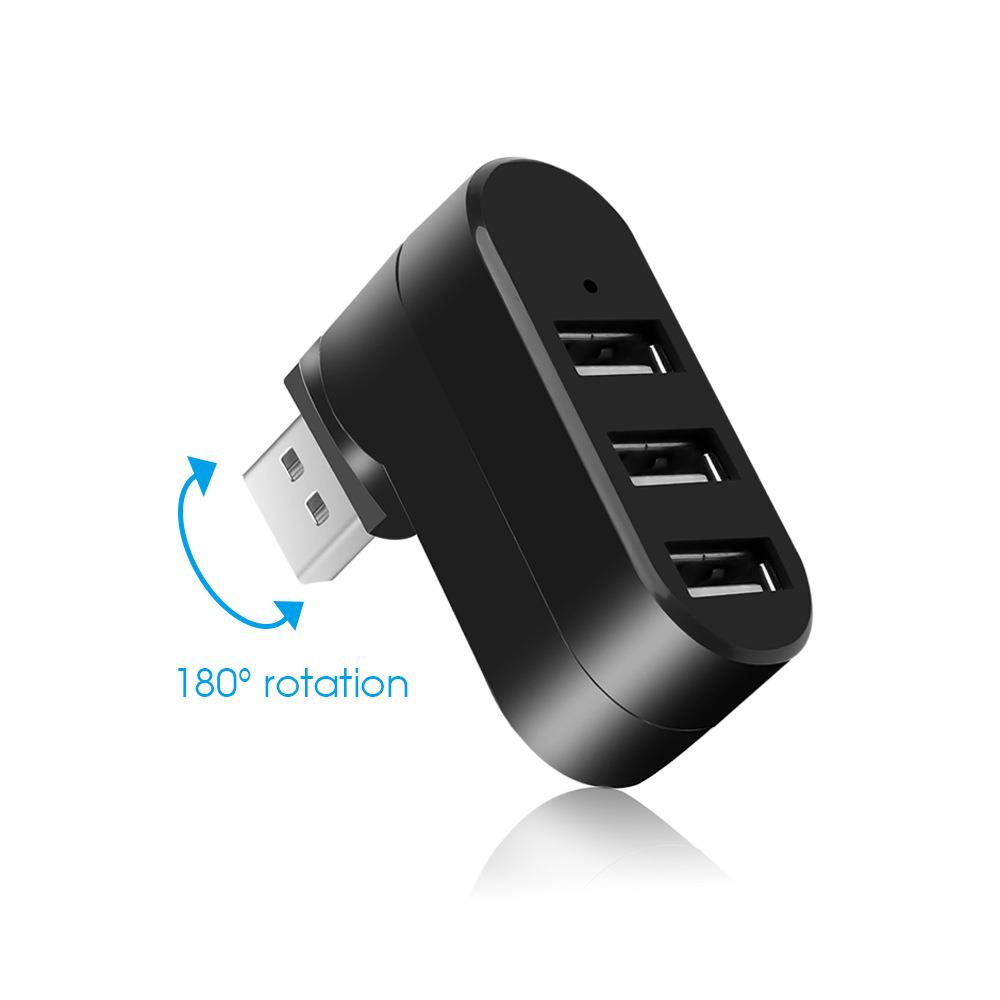 Valkyrie 3 Portlu USB 2.0 Hub Döner Kafalı Splitter Hub Adaptör Siyah Valkyrie 3 Portlu USB 2.0 Hub Döner Kafalı Splitter Hub Adaptör Siyah