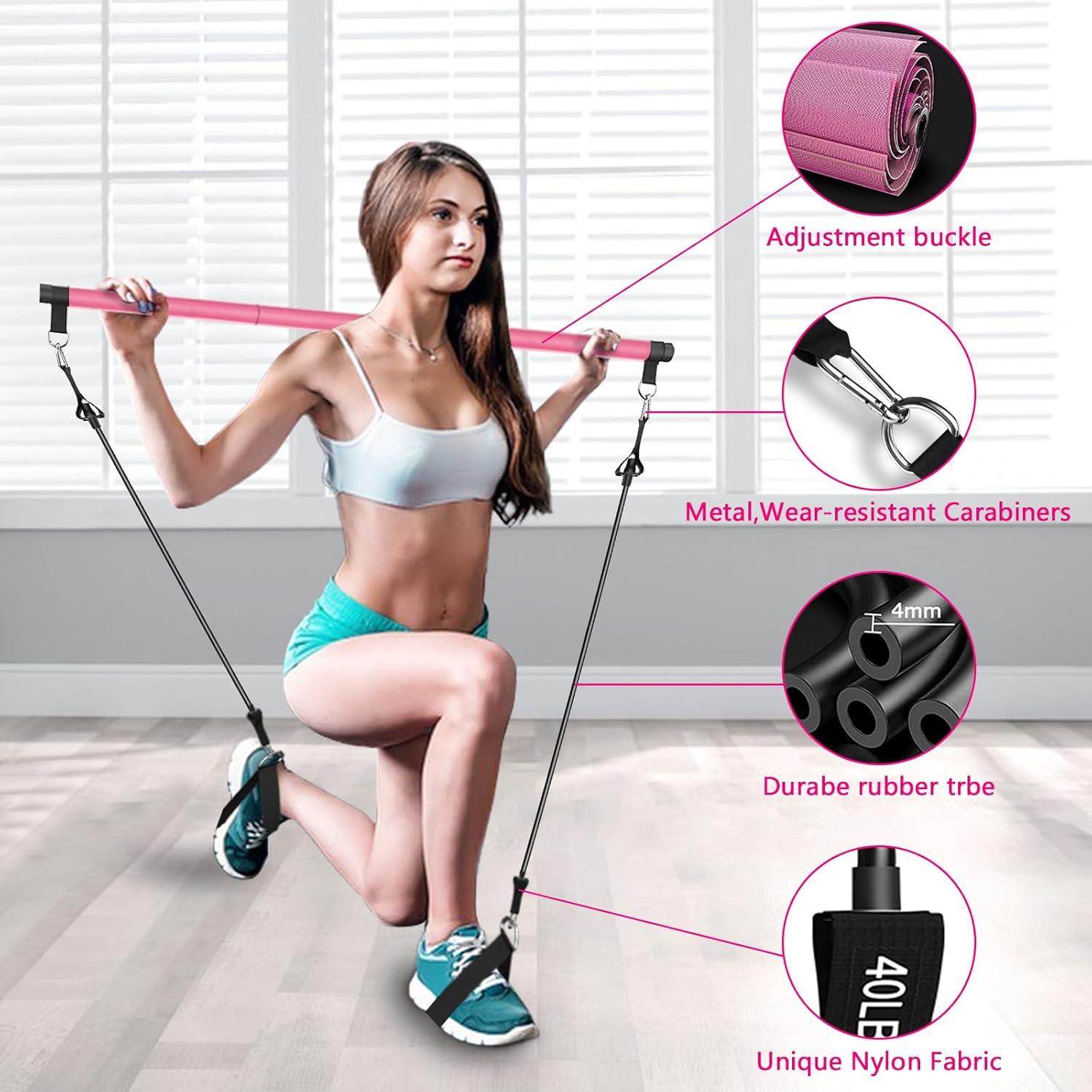 Valkyrie 4 Lastikli 1. Kalite Pilates Bar Egzersiz Çubuğu Ayarlanabilir Zorluk Evde Spor Squat Kademeli Çantalı Kolay Kurulum Valkyrie 4 Lastikli 1. Kalite Pilates Bar Egzersiz Çubuğu Ayarlanabilir Zorluk Evde Spor Squat Kademeli Çantalı Kolay Kurulum
