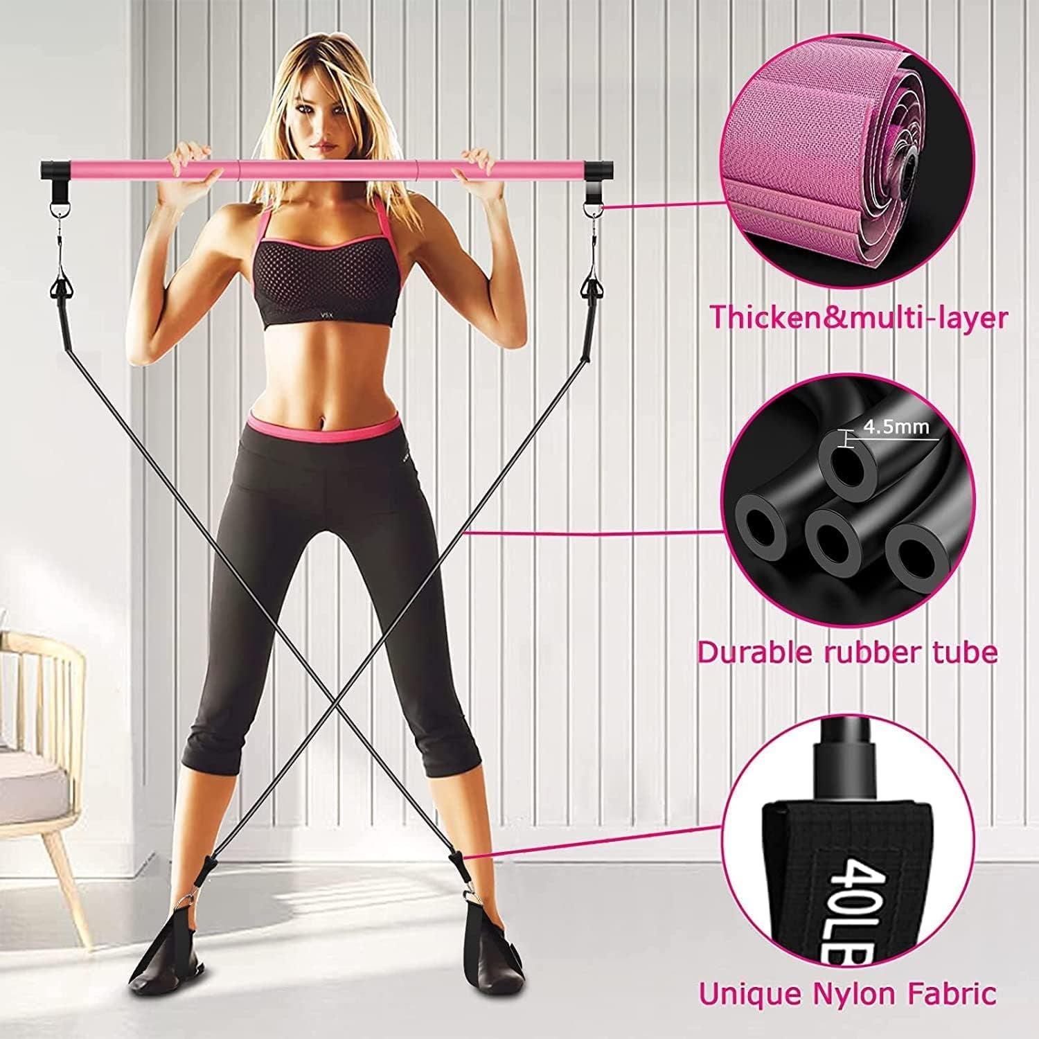 Valkyrie 4 Lastikli 1. Kalite Pilates Bar Egzersiz Çubuğu Ayarlanabilir Zorluk Evde Spor Squat Kademeli Çantalı Kolay Kurulum Valkyrie 4 Lastikli 1. Kalite Pilates Bar Egzersiz Çubuğu Ayarlanabilir Zorluk Evde Spor Squat Kademeli Çantalı Kolay Kurulum