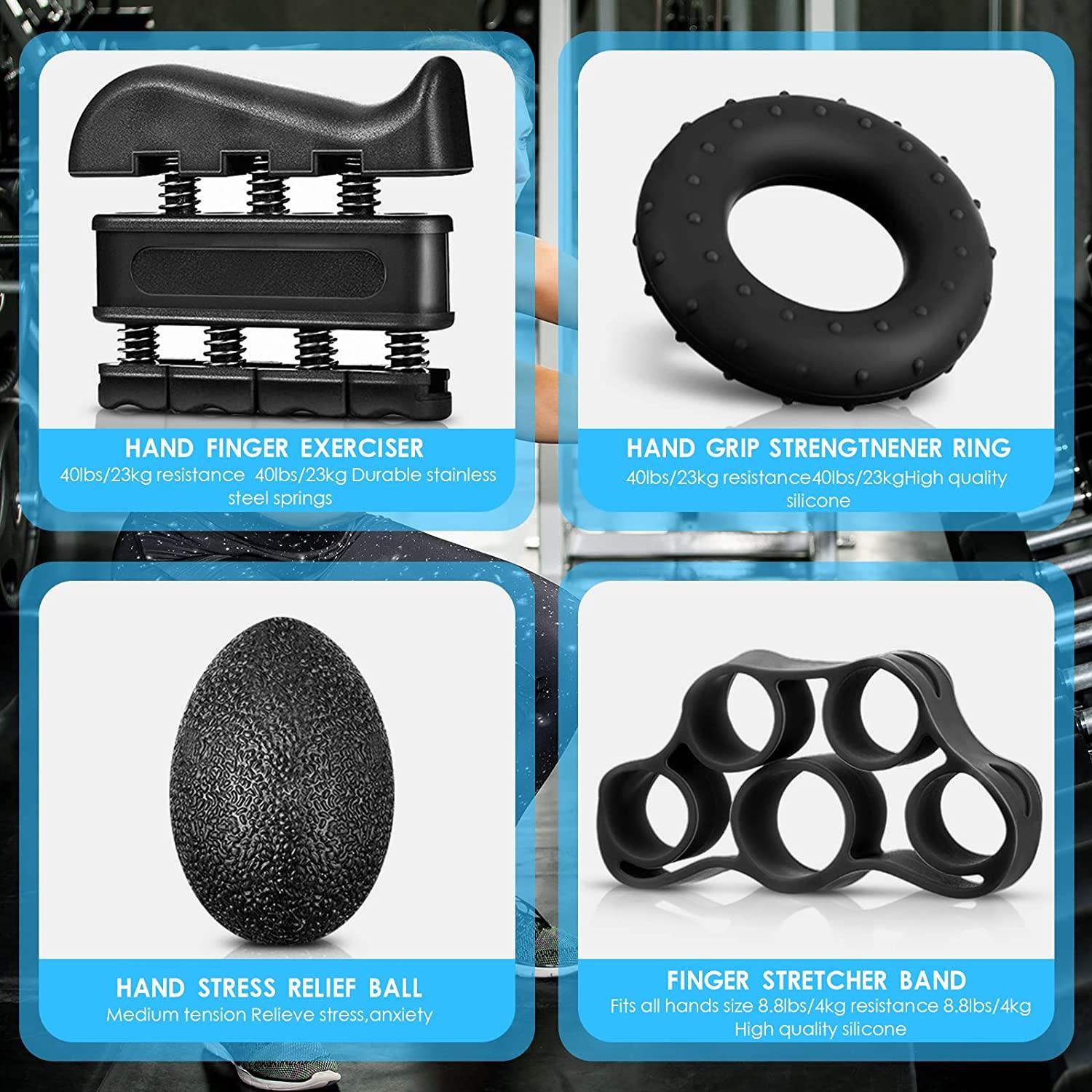 Valkyrie 5-60Kg El Parmak Bilek Güçlendirici Egzersiz Aleti 5li Set Valkyrie 5-60Kg El Parmak Bilek Güçlendirici Egzersiz Aleti 5li Set