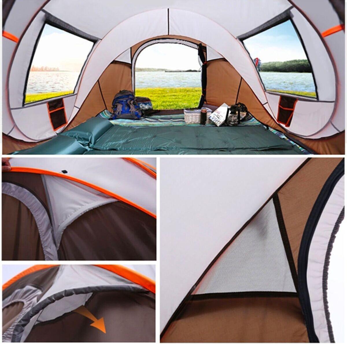 Valkyrie 5-8 Kişilik Hızlı Kurulum Otomatik Kamp Çadırı Sineklikli Su Geçirmez 280x210x120cm 4 Mevsim Valkyrie 5-8 Kişilik Hızlı Kurulum Otomatik Kamp Çadırı Sineklikli Su Geçirmez 280x210x120cm 4 Mevsim
