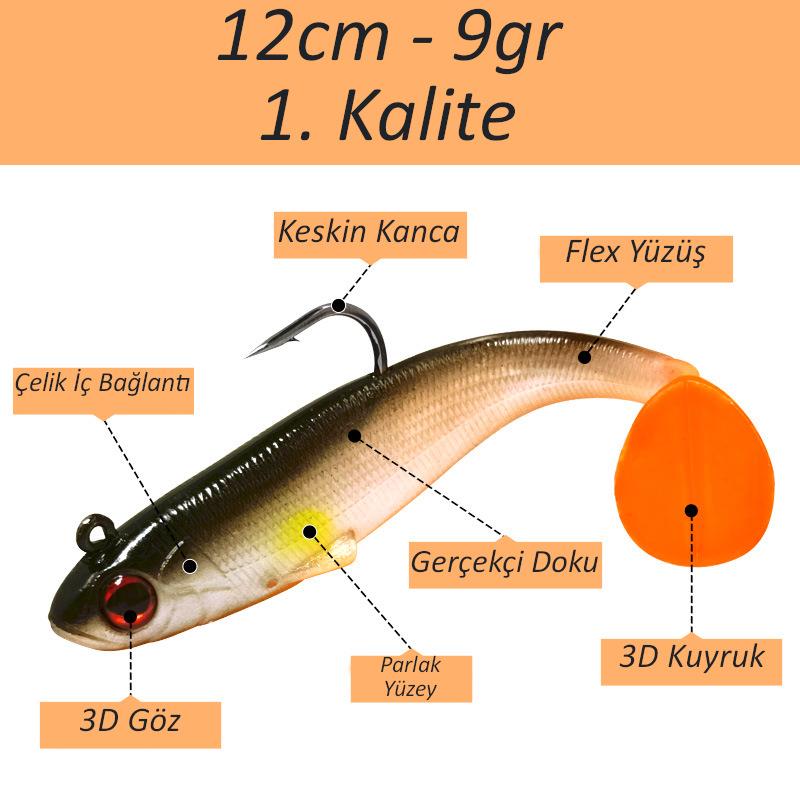 Valkyrie 6 Adet 9cm 12gr Yumuşak Silikon 3D Balık Sahte Olta Yem Seti Wobbler Levrek Yemi Valkyrie 6 Adet 9cm 12gr Yumuşak Silikon 3D Balık Sahte Olta Yem Seti Wobbler Levrek Yemi