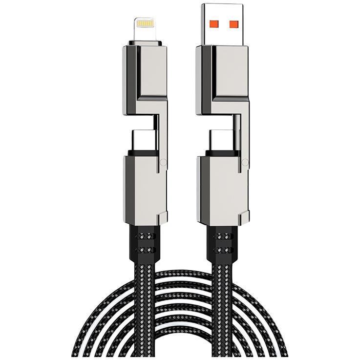 Valkyrie 100W-M 4in1 Güçlü ve Sağlam Data ve Şarj Kablosu - Ios Apple Type-C USB Valkyrie 100W-M 4in1 Güçlü ve Sağlam Data ve Şarj Kablosu - Ios Apple Type-C USB