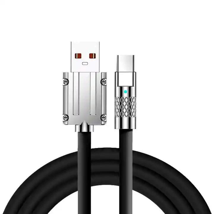 Valkyrie 120W-MS 6A Type-C Bakır Döşemeli Sıvı Silikon USB Data Hızlı Şarj Kablosu - Katlanmaz Kırılmaz Dayanıklı Uzun Ömürlü - 1 metre Siyah Valkyrie 120W-MS 6A Type-C Bakır Döşemeli Sıvı Silikon USB Data Hızlı Şarj Kablosu - Katlanmaz Kırılmaz Dayanıklı Uzun Ömürlü - 1 metre Siyah