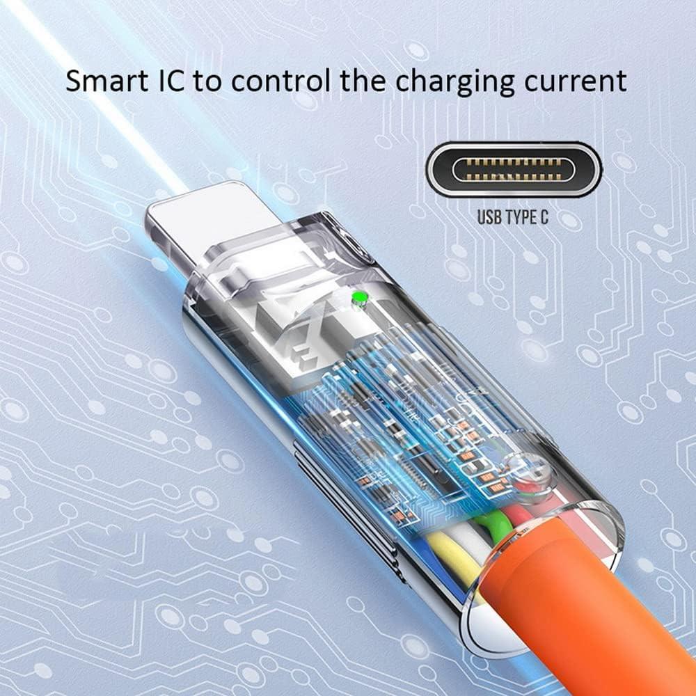 Valkyrie 120W-C 6A Type-C Bakır Döşemeli Sıvı Silikon USB Data Hızlı Şarj Kablosu - Katlanmaz Kırılmaz Dayanıklı Uzun Ömürlü - 1 metre Turuncu Valkyrie 120W-C 6A Type-C Bakır Döşemeli Sıvı Silikon USB Data Hızlı Şarj Kablosu - Katlanmaz Kırılmaz Dayanıklı Uzun Ömürlü - 1 metre Turuncu