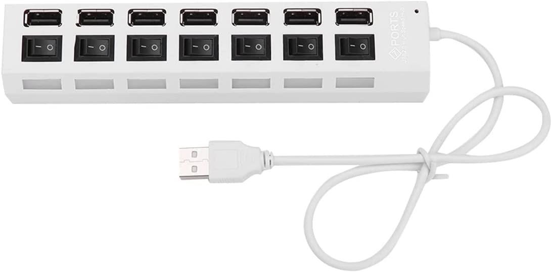 Valkyrie 7 Portlu 2.0 USB Hub Çoklu USB Çoklayıcı Splitter Power Tuşlu Adaptör Beyaz Valkyrie 7 Portlu 2.0 USB Hub Çoklu USB Çoklayıcı Splitter Power Tuşlu Adaptör Beyaz