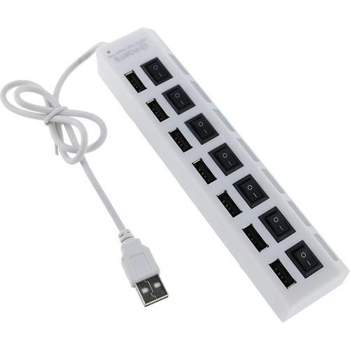Valkyrie 7 Portlu 2.0 USB Hub Çoklu USB Çoklayıcı Splitter Power Tuşlu Adaptör Beyaz Valkyrie 7 Portlu 2.0 USB Hub Çoklu USB Çoklayıcı Splitter Power Tuşlu Adaptör Beyaz