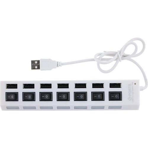 Valkyrie 7 Portlu 2.0 USB Hub Çoklu USB Çoklayıcı Splitter Power Tuşlu Adaptör Beyaz Valkyrie 7 Portlu 2.0 USB Hub Çoklu USB Çoklayıcı Splitter Power Tuşlu Adaptör Beyaz