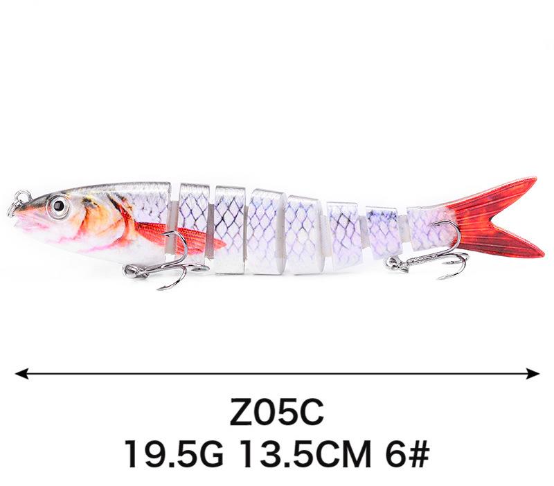 Valkyrie 8 Eklemli 3D Oynak Rapala 13.5gr Sahte Balık Yem Wobblers Swimbait Tuzlu ve Tatlı Su Valkyrie 8 Eklemli 3D Oynak Rapala 13.5gr Sahte Balık Yem Wobblers Swimbait Tuzlu ve Tatlı Su