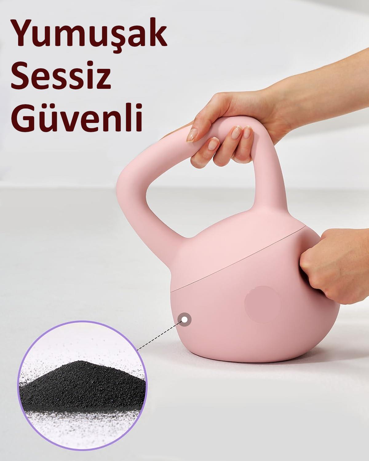 Valkyrie 8kg Soft Kettlebell Yumuşak Tabanlı Metal Kumlu Ses Yapmaz Darbeye Dayanıklı Çift El Ağırlık Valkyrie 8kg Soft Kettlebell Yumuşak Tabanlı Metal Kumlu Ses Yapmaz Darbeye Dayanıklı Çift El Ağırlık
