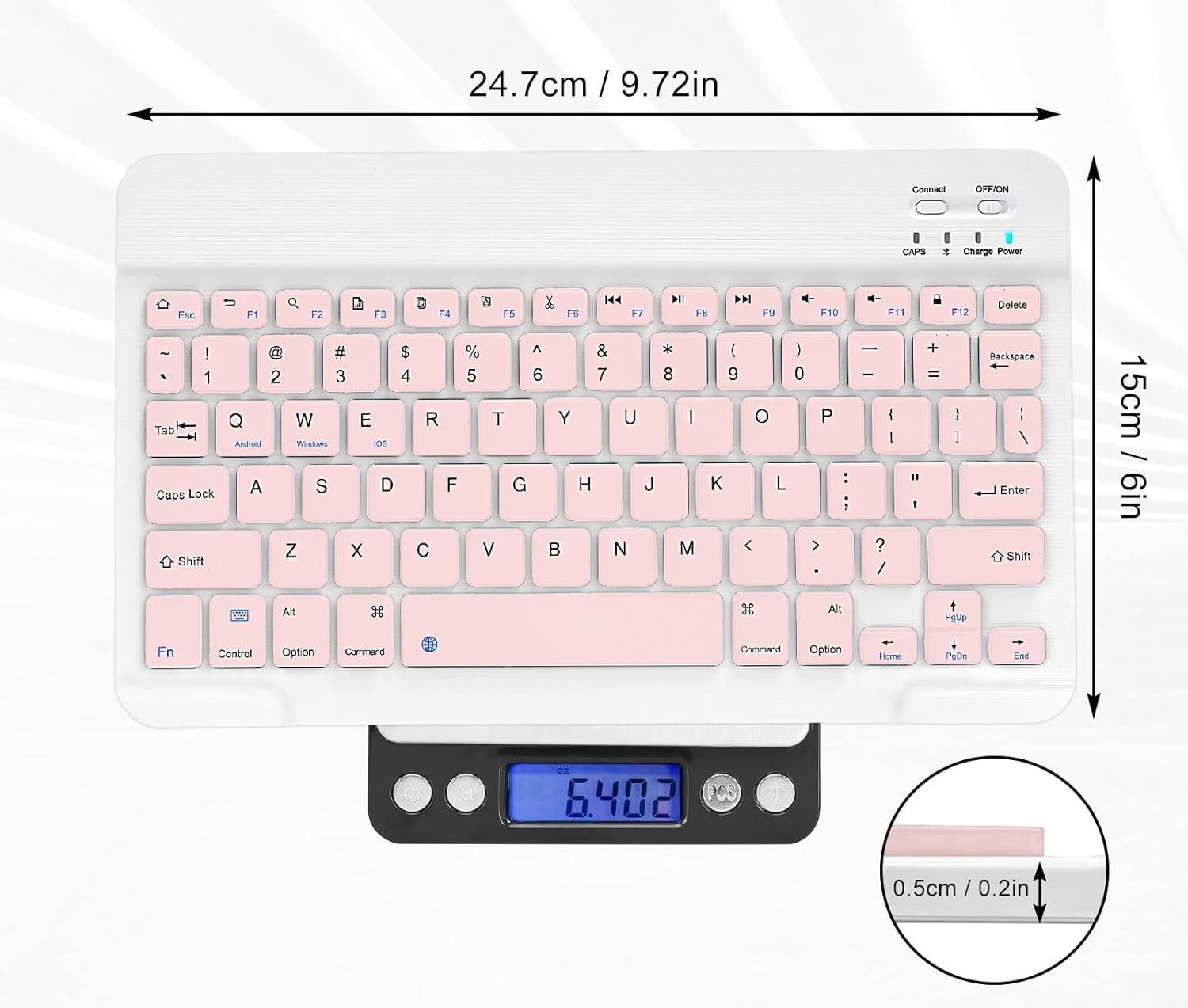 Valkyrie BL30 Bluetooth 10 inç Ios Windows Android Uyumlu Kablosuz Klavye - Türkçe - Şarjlı-Sessiz Multimedia - Ultra İnce Pembe Valkyrie BL30 Bluetooth 10 inç Ios Windows Android Uyumlu Kablosuz Klavye - Türkçe - Şarjlı-Sessiz Multimedia - Ultra İnce Pembe