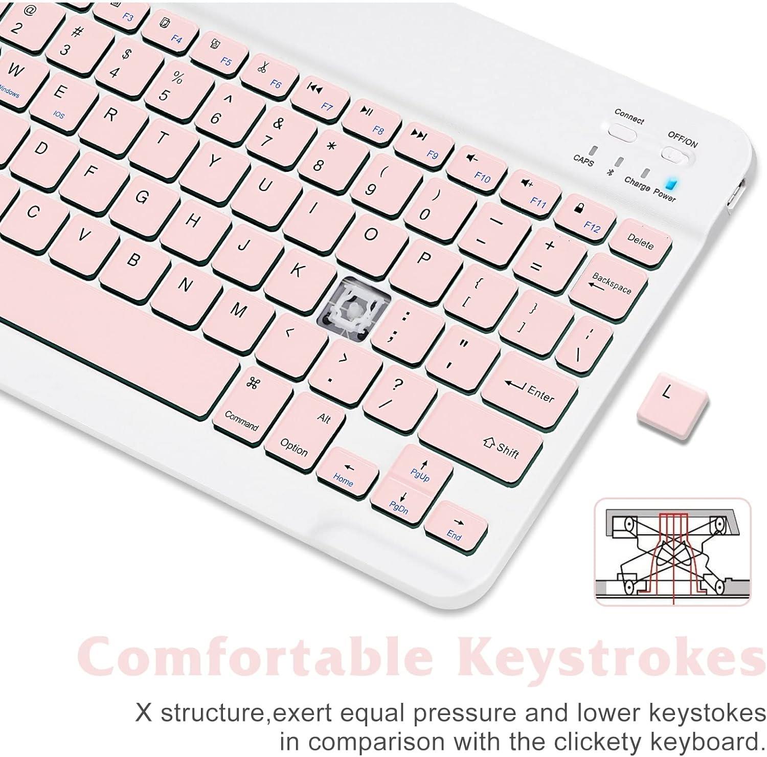 Valkyrie BL30 Bluetooth 10 inç Ios Windows Android Uyumlu Kablosuz Klavye - Türkçe - Şarjlı-Sessiz Multimedia - Ultra İnce Pembe Valkyrie BL30 Bluetooth 10 inç Ios Windows Android Uyumlu Kablosuz Klavye - Türkçe - Şarjlı-Sessiz Multimedia - Ultra İnce Pembe
