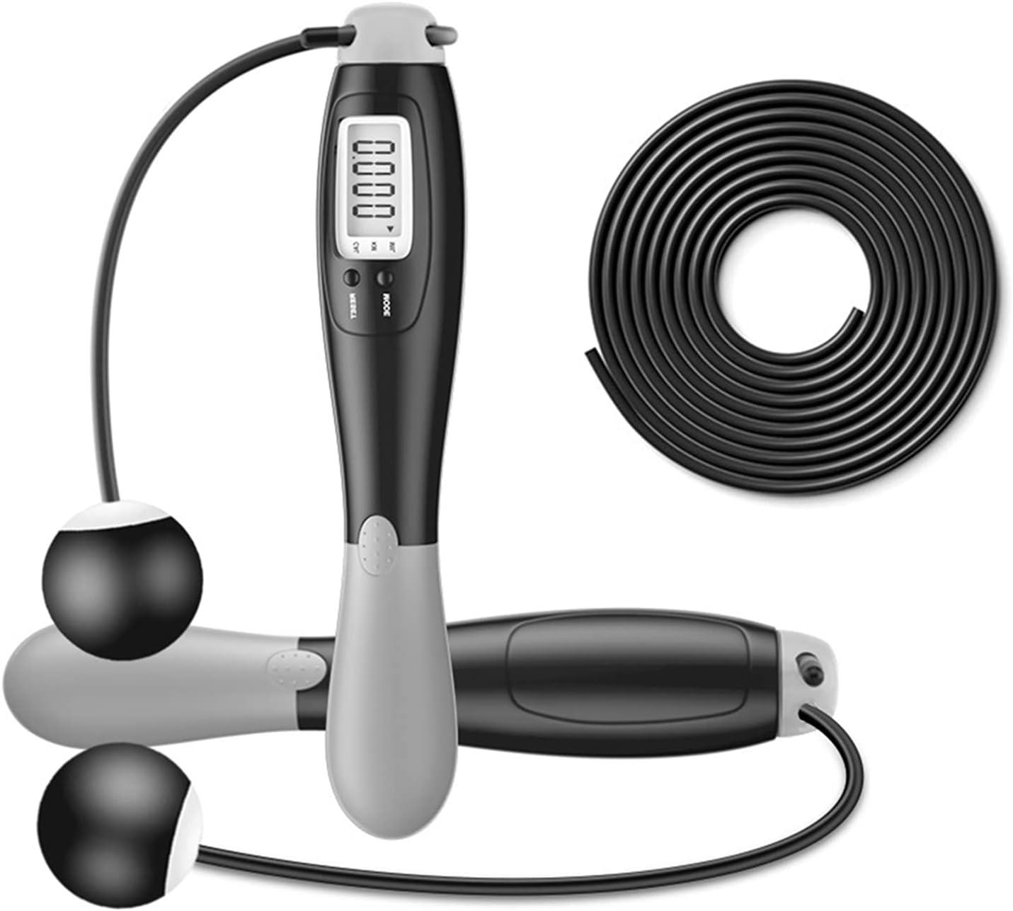 Valkyrie Çift Led Dijital Sayaçlı 4 Modlu Akıllı Çelik İp Atlama Fitness Kondsiyon Gri Valkyrie Çift Led Dijital Sayaçlı 4 Modlu Akıllı Çelik İp Atlama Fitness Kondsiyon Gri