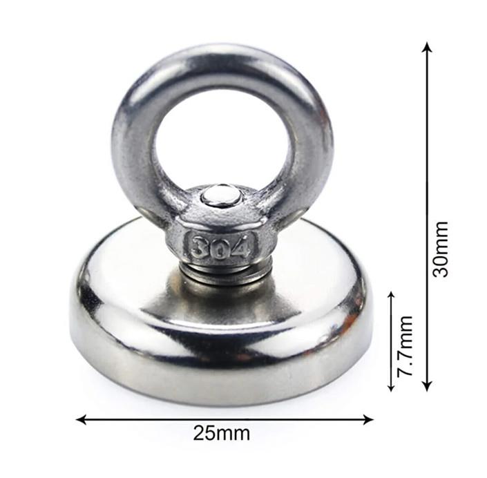 Valkyrie D25 19kg Fishing Magnet 25mm Askılı Güçlü Neodyum Mıknatıs Valkyrie D25 19kg Fishing Magnet 25mm Askılı Güçlü Neodyum Mıknatıs