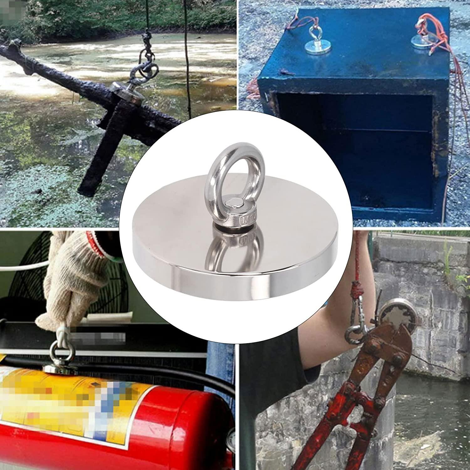 Valkyrie D90 Battal Boy Güçlü Neodyum Mıknatıs 90mm 380kg Halkalı Salvage Fishing Magnet Valkyrie D90 Battal Boy Güçlü Neodyum Mıknatıs 90mm 380kg Halkalı Salvage Fishing Magnet