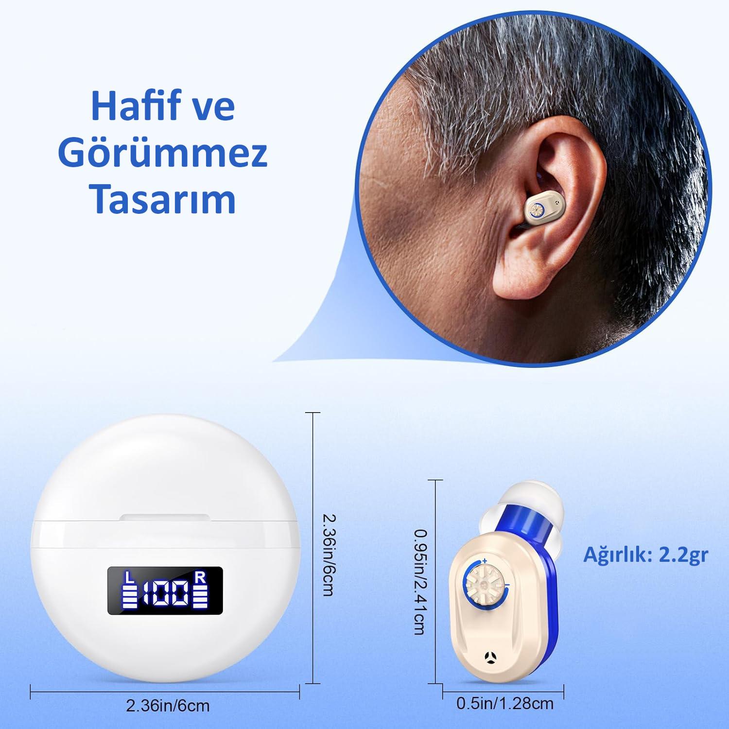 Valkyrie Duyma Yarcımcısı İşitme Cihazı Kulak İçi Ses Yükseltme Cihazı - Büyük Kapasite Kolay Kullanım Ergonomik Tasarım Valkyrie Duyma Yarcımcısı İşitme Cihazı Kulak İçi Ses Yükseltme Cihazı - Büyük Kapasite Kolay Kullanım Ergonomik Tasarım
