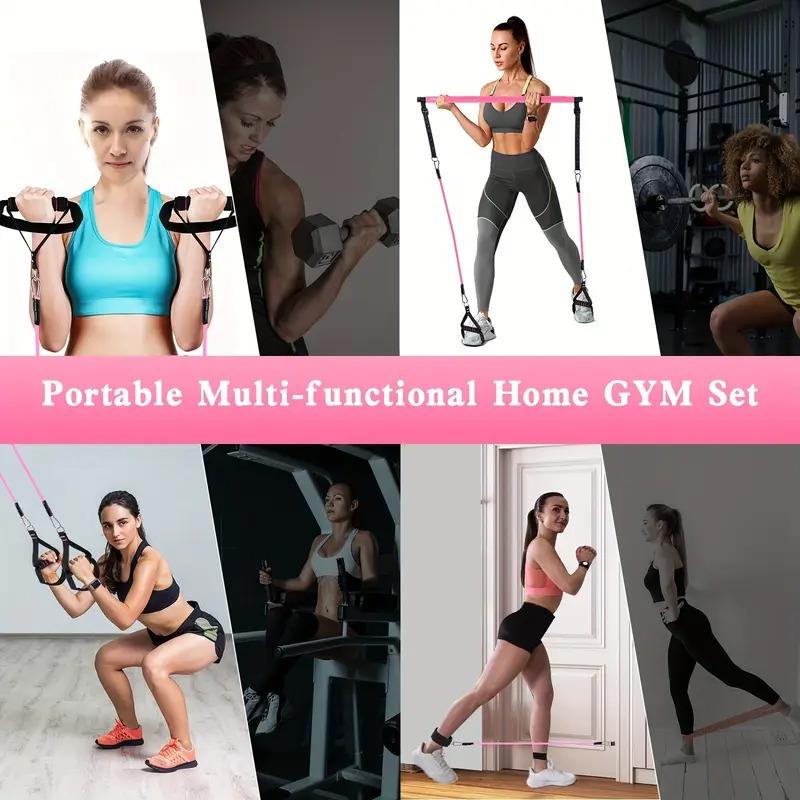 Valkyrie Full Vücut Pilates Bar Seti Egzersiz Çubuğu Ayarlanabilir Evde Onlarcak Farklı Spor Jimnastik Olanağı Kapı Askılı Çantalı Valkyrie Full Vücut Pilates Bar Seti Egzersiz Çubuğu Ayarlanabilir Evde Onlarcak Farklı Spor Jimnastik Olanağı Kapı Askılı Çantalı