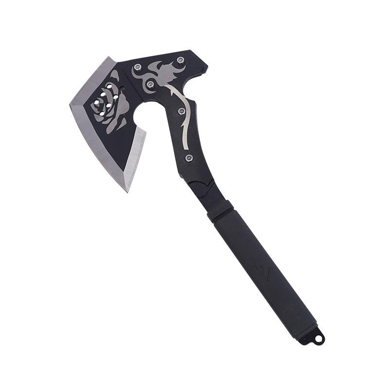 Valkyrie İşlemeli Tomahawk Kamp Balta Çelik Saplı Kılıflı Valkyrie İşlemeli Tomahawk Kamp Balta Çelik Saplı Kılıflı