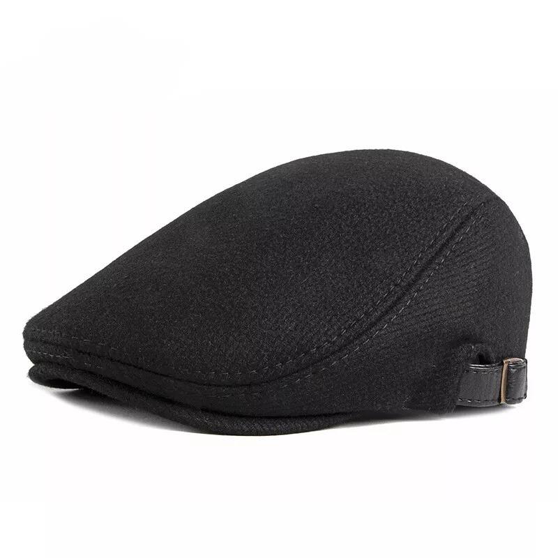 Valkyrie İtalyan Style Retro Balık Sırtı Erkek Kasket Şapka Tokalı Ayarlanabilir Erkek Koyu Siyah Valkyrie İtalyan Style Retro Balık Sırtı Erkek Kasket Şapka Tokalı Ayarlanabilir Erkek Koyu Siyah