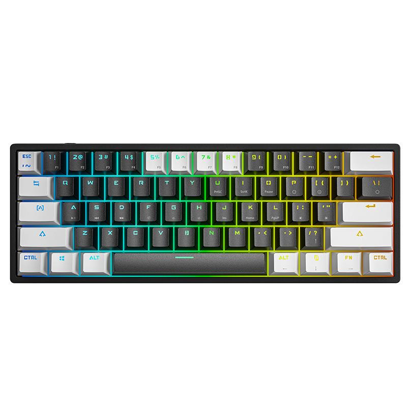 Valkyrie Leaven K620 Blue Switch Mekanik Gaming Oyun Klavyesi RGB 61 Key Mavi Tuş Type-C Klavye Beyaz-Siyah Valkyrie Leaven K620 Blue Switch Mekanik Gaming Oyun Klavyesi RGB 61 Key Mavi Tuş Type-C Klavye Beyaz-Siyah