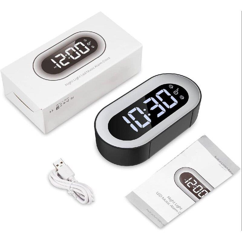 Valkyrie LED Dijital Çalar Saat Ses Kontrolü Gece Işığı Tasarımı Masaüstü Saati Sarı Valkyrie LED Dijital Çalar Saat Ses Kontrolü Gece Işığı Tasarımı Masaüstü Saati Sarı