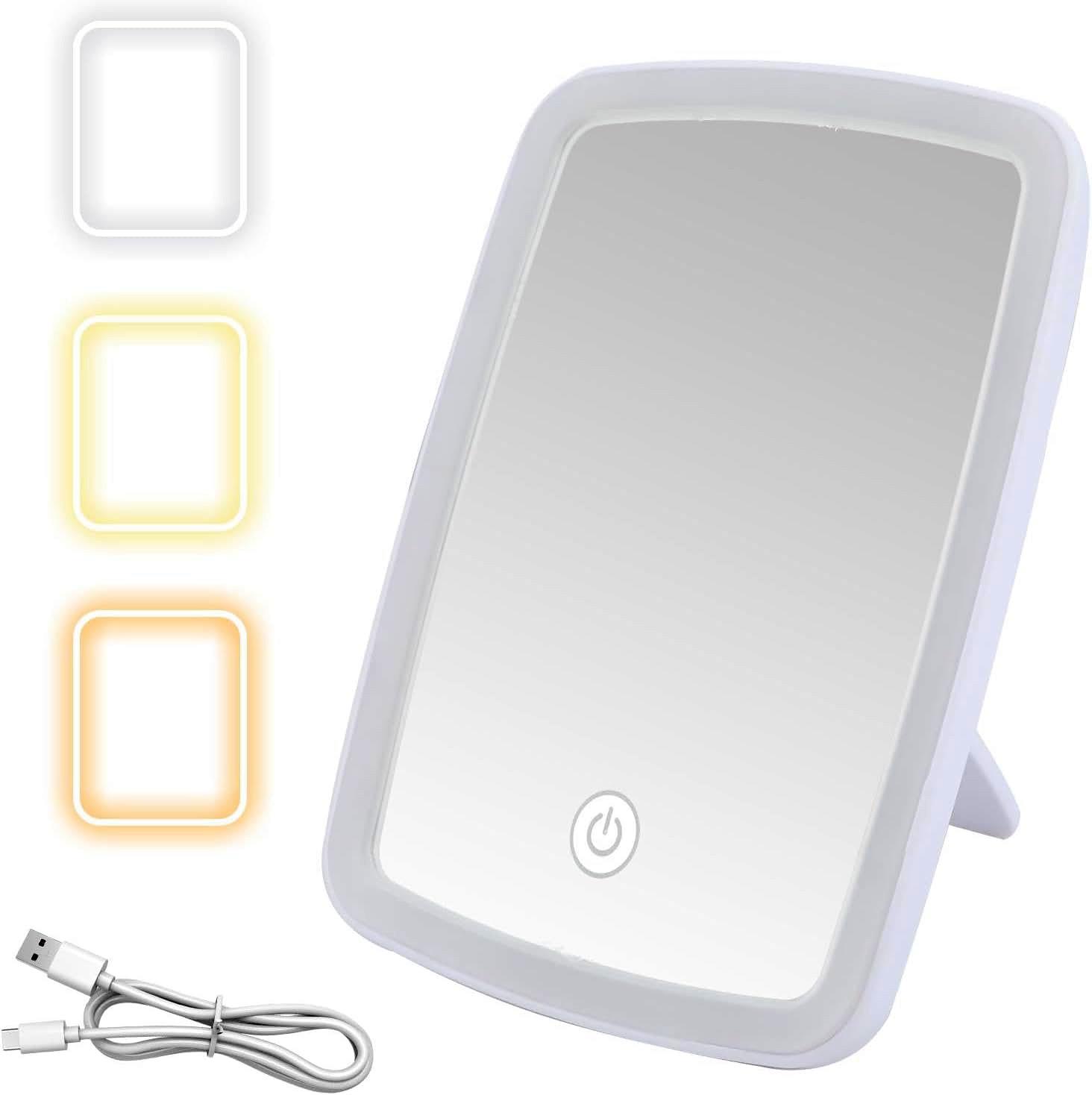 Valkyrie LED Işıklı Şarjlı Makyaj Aynası - 3 Farklı Işık Tonu - Dokunmatik Ekran - Dimmers Ayarı - Beyaz, Sarı, Gün Işığı Make Up Mirror Valkyrie LED Işıklı Şarjlı Makyaj Aynası - 3 Farklı Işık Tonu - Dokunmatik Ekran - Dimmers Ayarı - Beyaz, Sarı, Gün Işığı Make Up Mirror
