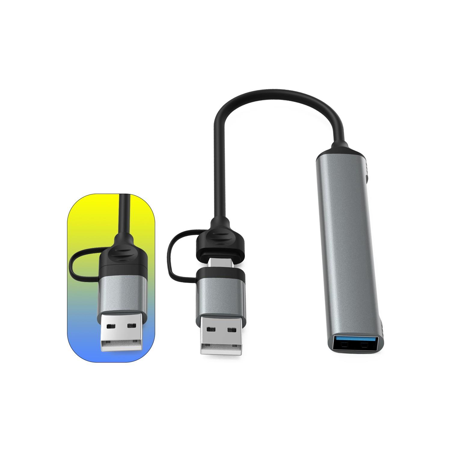 Valkyrie mAcbook Uyumlu Type-C & USB Çiftli 4port USB 3.0 Splitter 5 Gbps Çevirici Hub Adaptör Valkyrie mAcbook Uyumlu Type-C & USB Çiftli 4port USB 3.0 Splitter 5 Gbps Çevirici Hub Adaptör