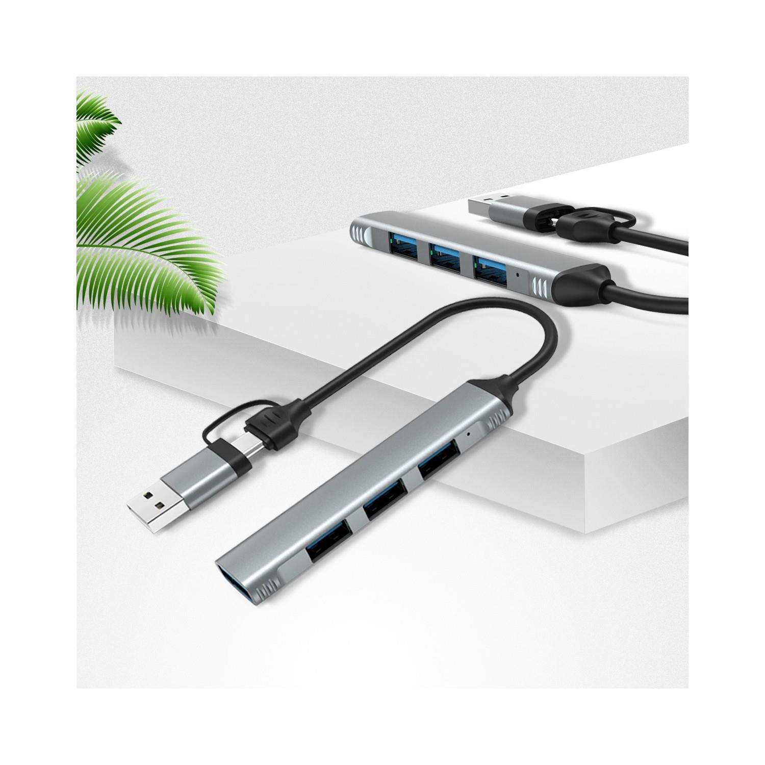 Valkyrie mAcbook Uyumlu Type-C & USB Çiftli 4port USB 3.0 Splitter 5 Gbps Çevirici Hub Adaptör Valkyrie mAcbook Uyumlu Type-C & USB Çiftli 4port USB 3.0 Splitter 5 Gbps Çevirici Hub Adaptör