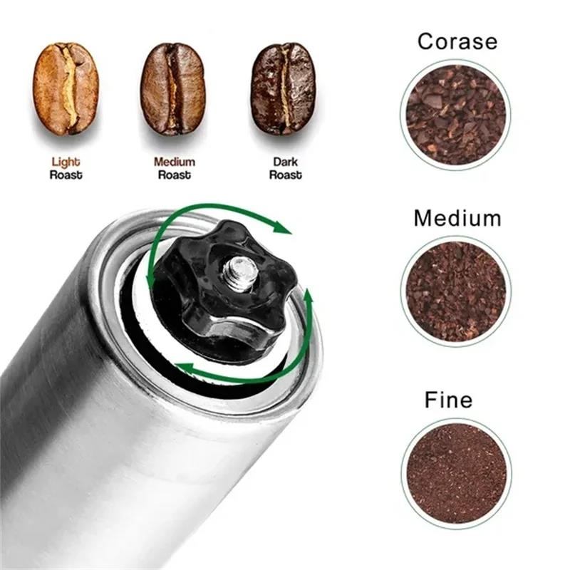 Valkyrie Paslanmaz Çelik Kahve Değirmeni Baharat Öğütücü Kademeli Seramik Dişli Manuel Coffee Grinder Valkyrie Paslanmaz Çelik Kahve Değirmeni Baharat Öğütücü Kademeli Seramik Dişli Manuel Coffee Grinder
