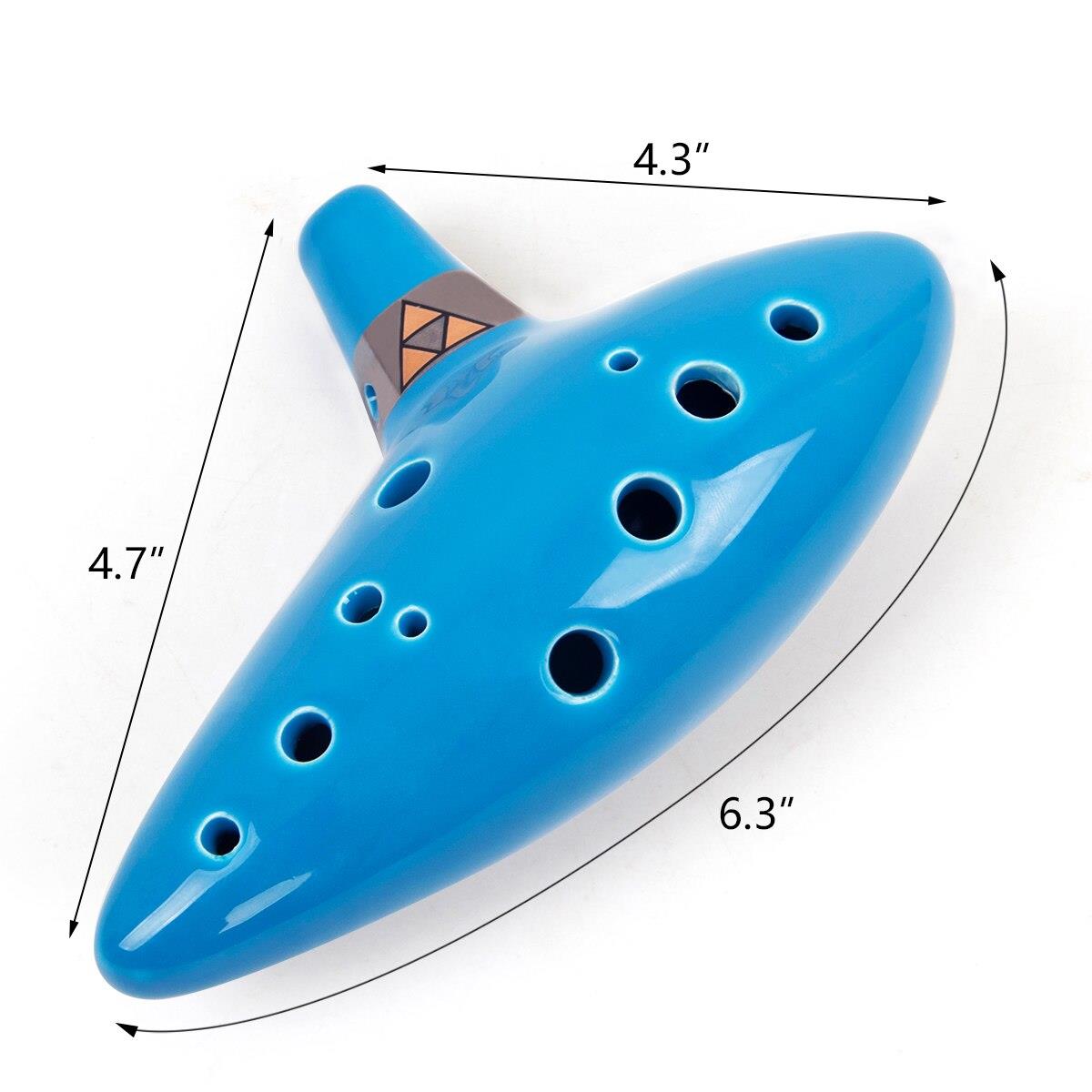 Valkyrie Ocarina 12 Delik Ocarina Seramik Alto C Ocarina Flüt Mavi Ocarina Sualtı Müzik Nefesli Enstrüman Mavi Valkyrie Ocarina 12 Delik Ocarina Seramik Alto C Ocarina Flüt Mavi Ocarina Sualtı Müzik Nefesli Enstrüman Mavi