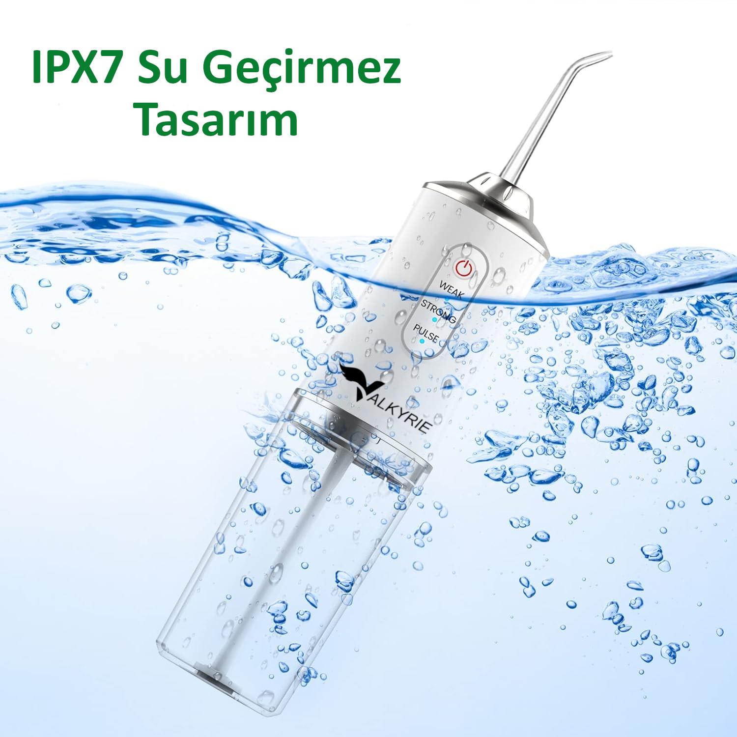 Valkyrie Şarj Edilebilir 4 Başlıklı Taşınabilir Diş Protez Bakım ve Ağız Duşu Yüksek Kapasite Beyaz Valkyrie Şarj Edilebilir 4 Başlıklı Taşınabilir Diş Protez Bakım ve Ağız Duşu Yüksek Kapasite Beyaz