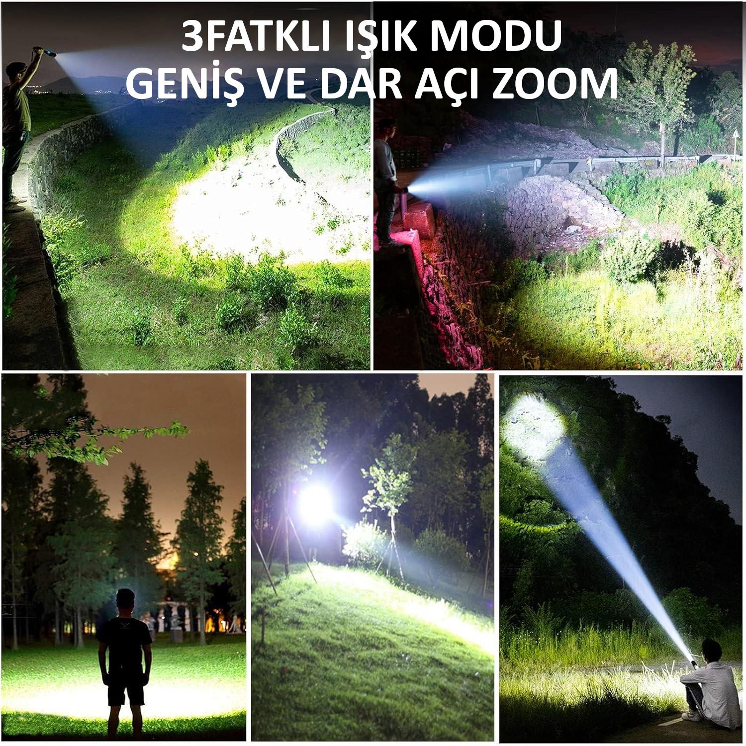 Valkyrie Şarjlı LED Ultra Güçlü El Feneri 2400mAh Zoom Darbeye Suya Dayanıklı 1. Kalite Valkyrie Şarjlı LED Ultra Güçlü El Feneri 2400mAh Zoom Darbeye Suya Dayanıklı 1. Kalite