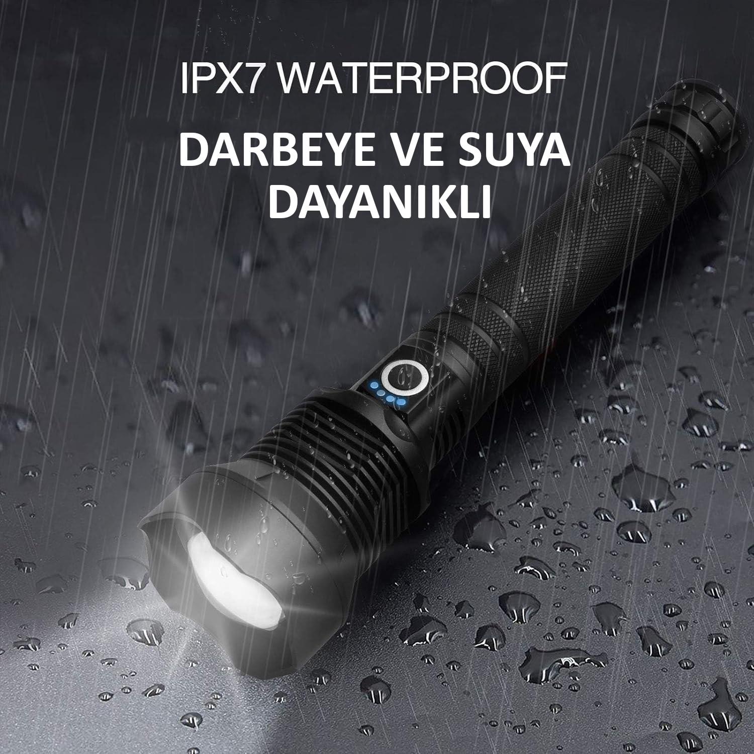 Valkyrie Şarjlı LED Ultra Güçlü El Feneri 2400mAh Zoom Darbeye Suya Dayanıklı 1. Kalite Valkyrie Şarjlı LED Ultra Güçlü El Feneri 2400mAh Zoom Darbeye Suya Dayanıklı 1. Kalite