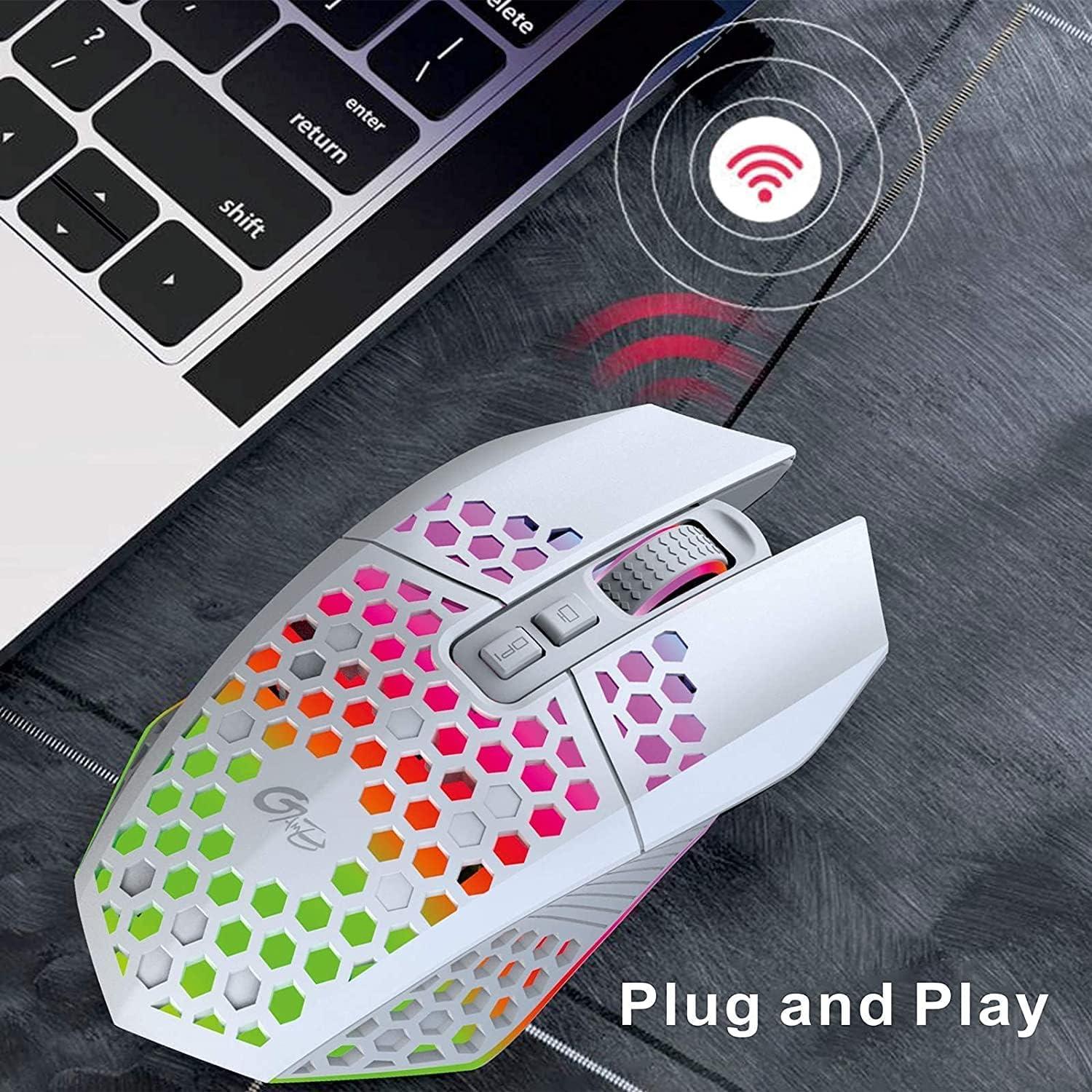 Valkyrie Sessiz Tuşlu Wireless 2.4G 8 Button RGB LED Gaming Mouse - Silent Button - One Click Desktop Beyaz Valkyrie Sessiz Tuşlu Wireless 2.4G 8 Button RGB LED Gaming Mouse - Silent Button - One Click Desktop Beyaz