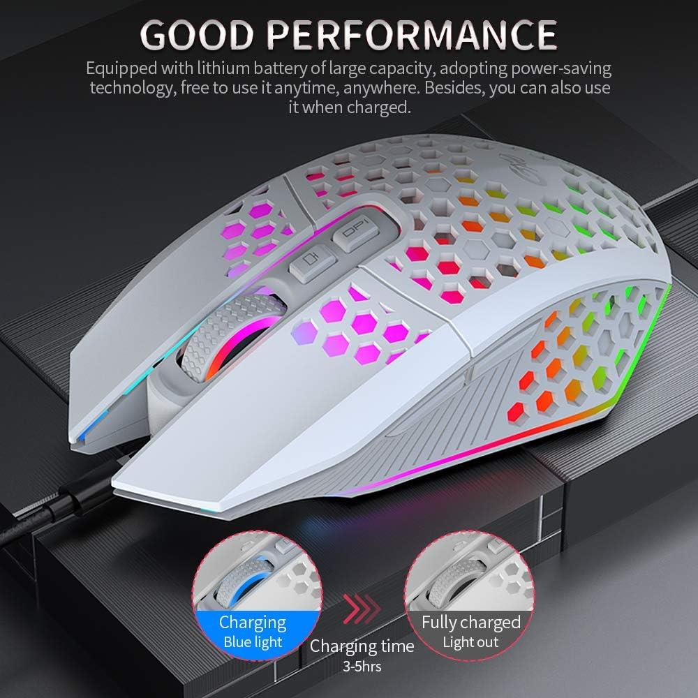 Valkyrie Sessiz Tuşlu Wireless 2.4G 8 Button RGB LED Gaming Mouse - Silent Button - One Click Desktop Beyaz Valkyrie Sessiz Tuşlu Wireless 2.4G 8 Button RGB LED Gaming Mouse - Silent Button - One Click Desktop Beyaz